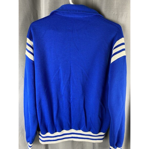 Vintage Net Worth Mens Sz L Varsity Tennis Jacket  Triple Knit - Picture 7 of 10